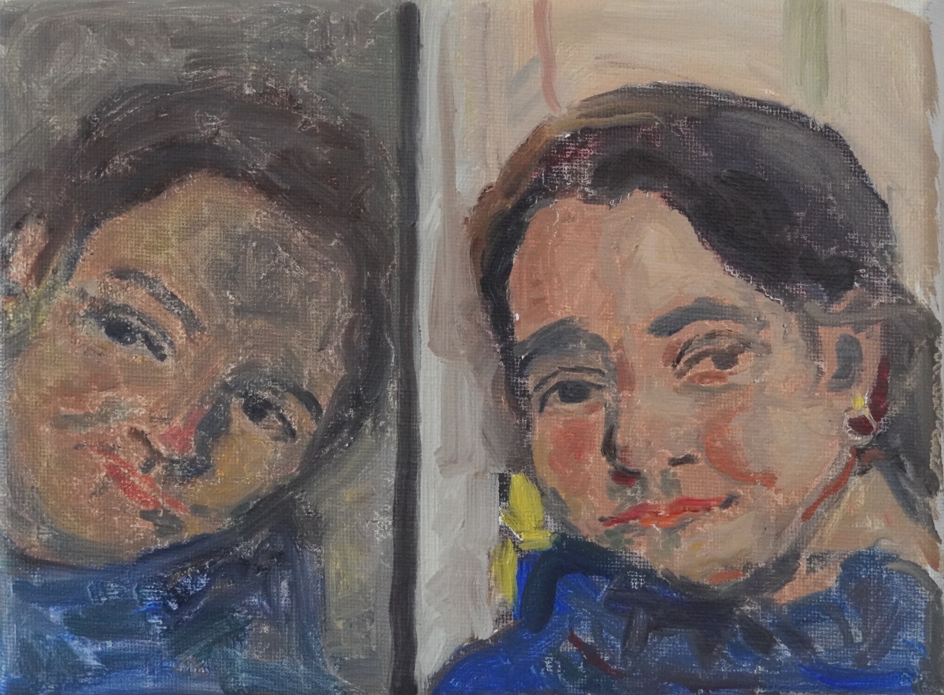 J'imagine, 2023, huile sur toile, 18 x 24 cm