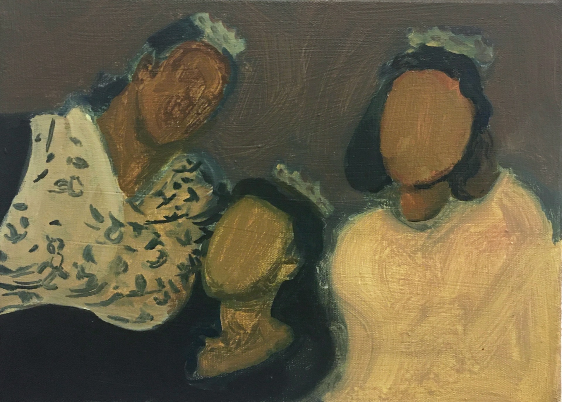 Le livre des Reines, 2024, huile sur toile, 24 x 33 cm