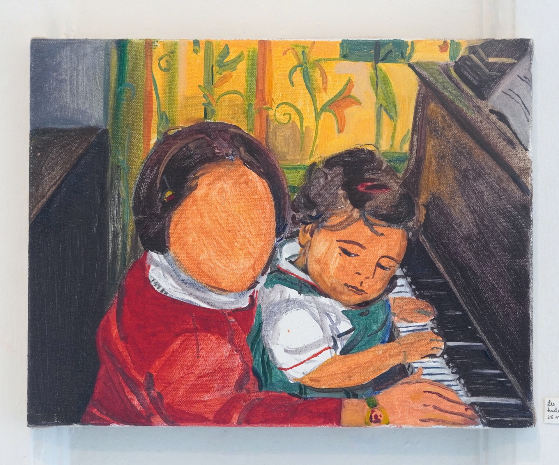 Les pianistes, 2026, huile sur toile, 25 x 35 cm